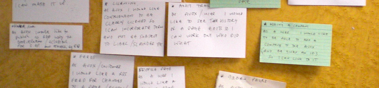 Getting started with user stories
